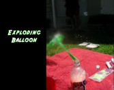 exploding balloon